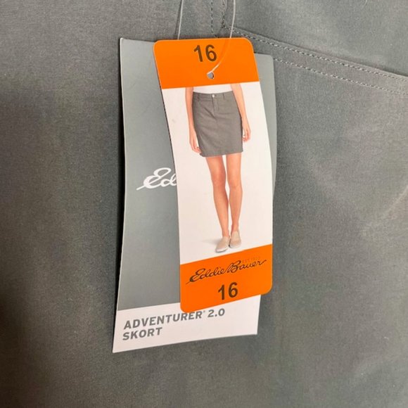 Eddie Bauer Adventurer 2.0 Dark Smoke Skort - 16 - Picture 8 of 9